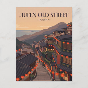Carte Postale Vieille rue de Jiufen Taïwan