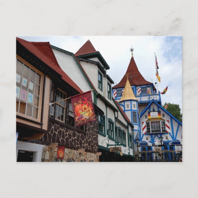 Carte Postale Vieille ville allemande Helen Géorgie (Devant)