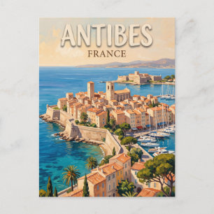 Carte Postale Vieille ville d'Antibes et Port Vauban France