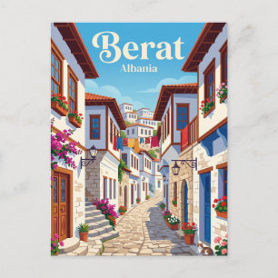 Carte Postale Vieille ville de Berat en Albanie