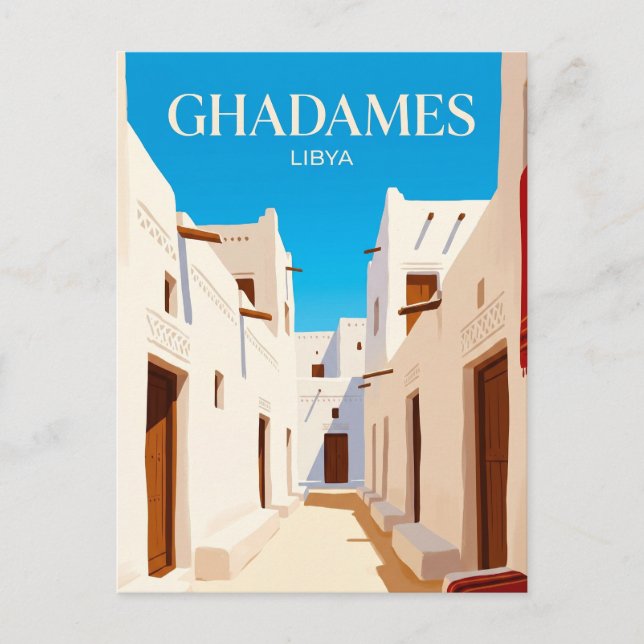 Carte Postale Vieille ville de Ghadamès Libye (Devant)