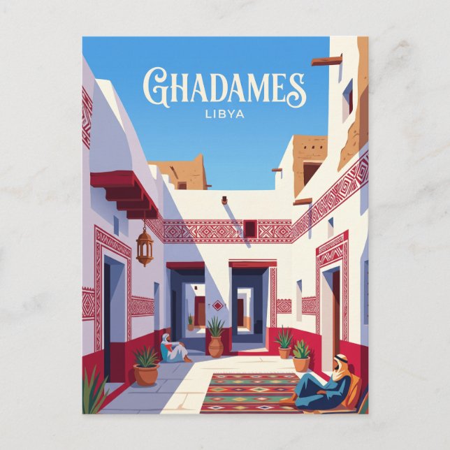 Carte Postale Vieille ville de Ghadamès Libye (Devant)