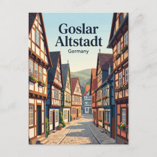 Carte Postale Vieille ville de Goslar (Altstadt), patrimoine mon