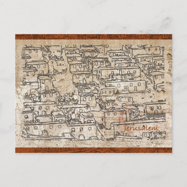 Carte Postale Vieille ville de Jérusalem (Devant)