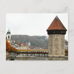 Carte Postale Vieille ville de Lucerne - Pont Mill