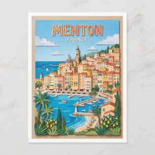 Carte Postale Vieille ville de Menton France