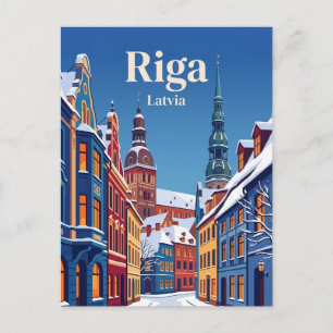 Carte Postale Vieille ville de Riga Lettonie
