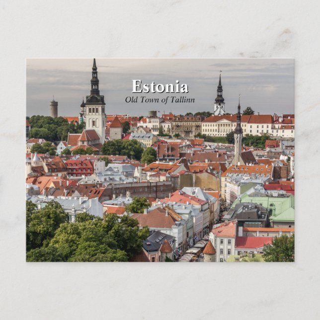 Carte Postale Vieille ville de Tallinn Estonie (Devant)