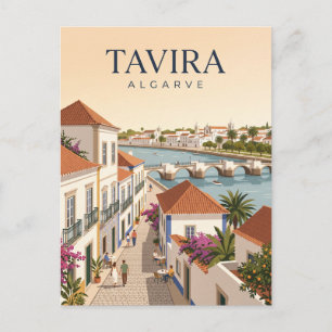 Carte Postale Vieille ville de Tavira Portugal