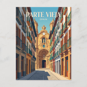Carte Postale Vieille Ville d'Espagne