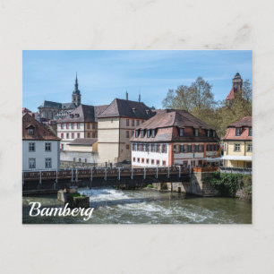 Carte Postale Vieille ville historique et rivière en Bamberg, Al