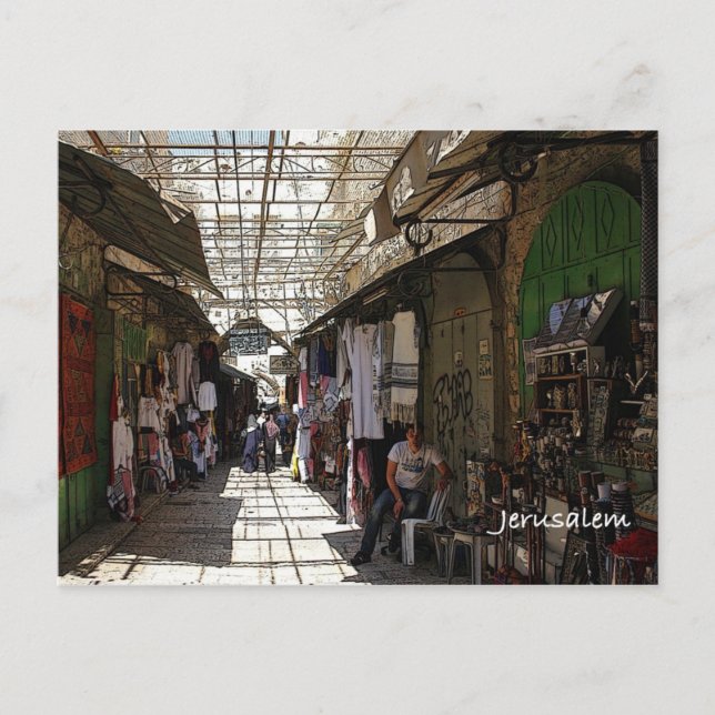 Carte Postale Vieille Ville Jérusalem (Devant)