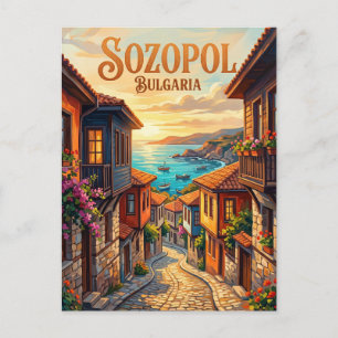 Carte Postale Vieille Ville, Sozopol Bulgarie