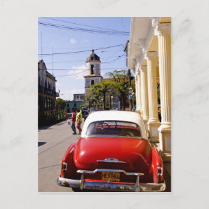 Carte Postale Vieille voiture américaine classique à Guanabacoa 
