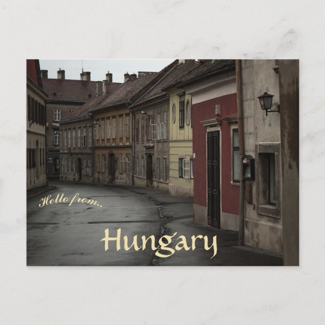 Carte Postale Vieilles bâtisses à Sopron Hongrie (Devant)