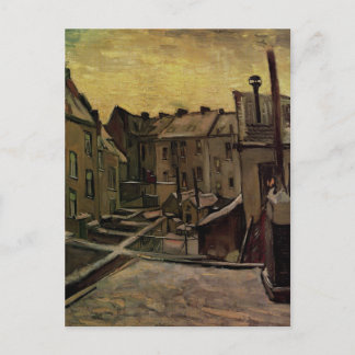 Carte Postale Vieilles maisons à Anvers en Neige, Vincent van Go