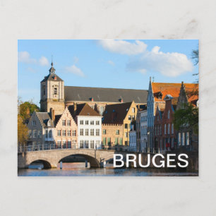 Carte Postale Vieilles maisons à Bruges, Belgique