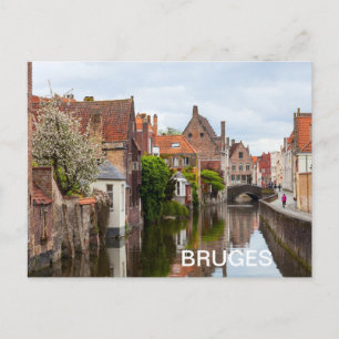 Carte Postale Vieilles maisons à Bruges, Belgique