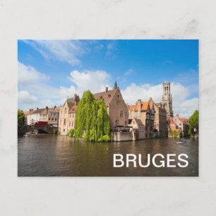 Carte Postale Vieilles maisons en Bruges, Belgique