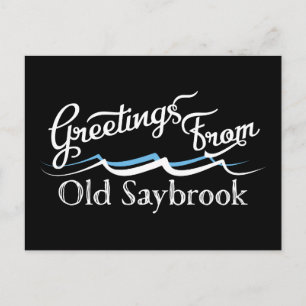 Carte Postale Vieilles vagues d'eau de Saybrook