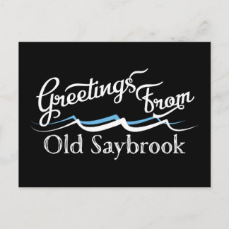 Carte Postale Vieilles vagues d'eau de Saybrook