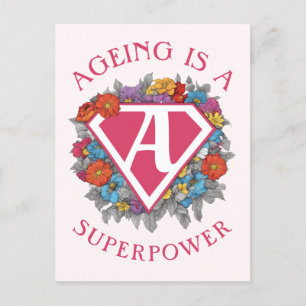 Carte Postale Vieillir est un anniversaire de superpuissance