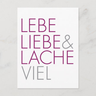 Carte Postale Vielle Lebe Liebe et Lache