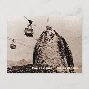 Carte Postale Vielle photo de Pão-de-Açúcar à Rio