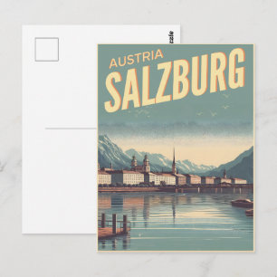 Carte Postale Vienne antique capitale salzburg ligne d'horizon