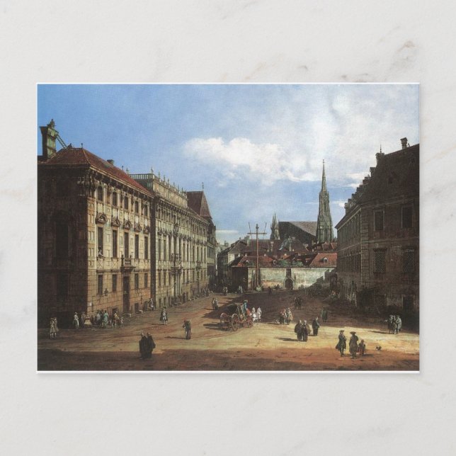 Carte Postale Vienne, Lobkowitzplatz par Bernardo Bellotto (Devant)