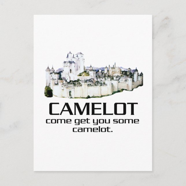 Carte Postale Viens T'Avoir Du Camelot. (Devant)