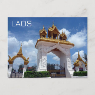 Carte Postale vientiane gate laos