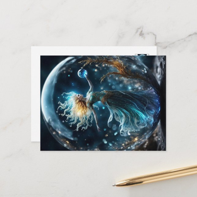 Carte Postale Vierge (Devant/Arrière en situation)