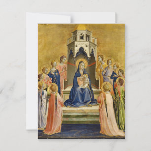 Carte Postale Vierge avec enfant et douze anges, Fra Angelico