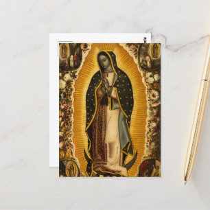 Carte Postale Vierge de Guadalupe par Manuel de Arellano