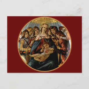 Carte Postale Vierge de la grenade - Botticelli