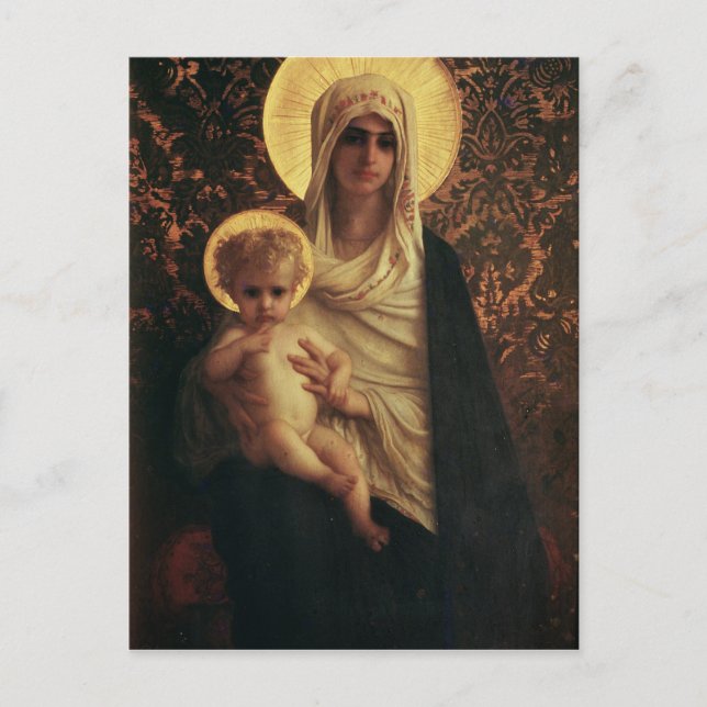 Carte Postale Vierge et enfant, 1872 (Devant)