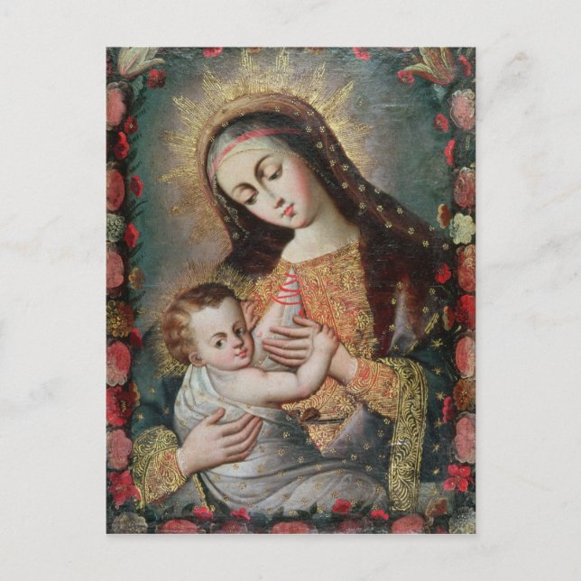 Carte Postale Vierge et enfant 2 (Devant)