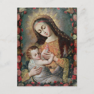 Carte Postale Vierge et enfant 2