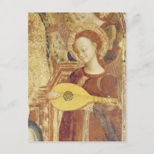 Carte Postale Vierge et enfant Enthroné de six anges