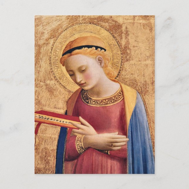 Carte Postale Vierge Marie Annoncée par Fra Angelico (Devant)