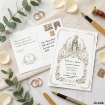 Vierge Marie catholique espagnole Réserve la date