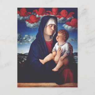 Carte Postale Vierge Marie et Enfant Art religieux classique