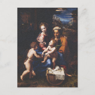 Carte Postale Vierge Marie et Enfant avec Jean-Baptiste