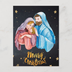 Carte Postale Vierge Marie Noël de la Nativité Jésus