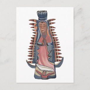 Carte Postale Vierge Marie Vierge Notre-Dame de Guadalupe peintu