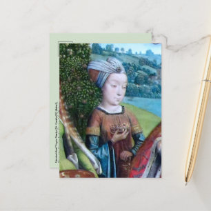 Carte Postale Vierge martyre non identifiée [Sainte Cécile (?)]