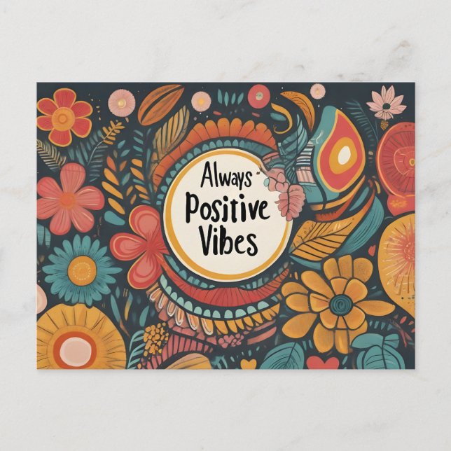 Carte Postale Vies toujours positives (Devant)