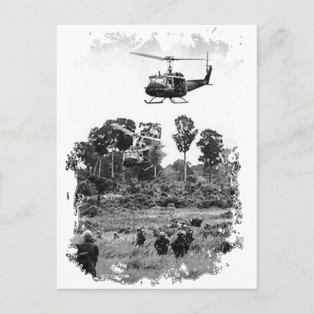 Carte Postale Vietnam Huey Landing (Devant)