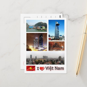 Carte Postale Vietnam - I Love -